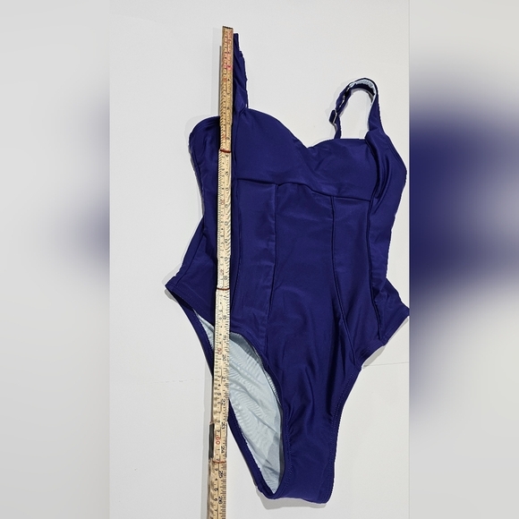 Cupshe  Blue Moderate Tummy Control One Piece Size Small - Picture 9 of 10